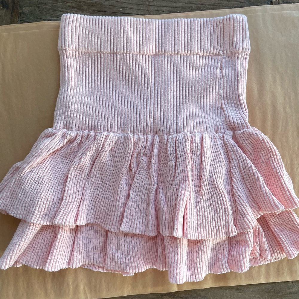 Misha and Puff pink block party skirt